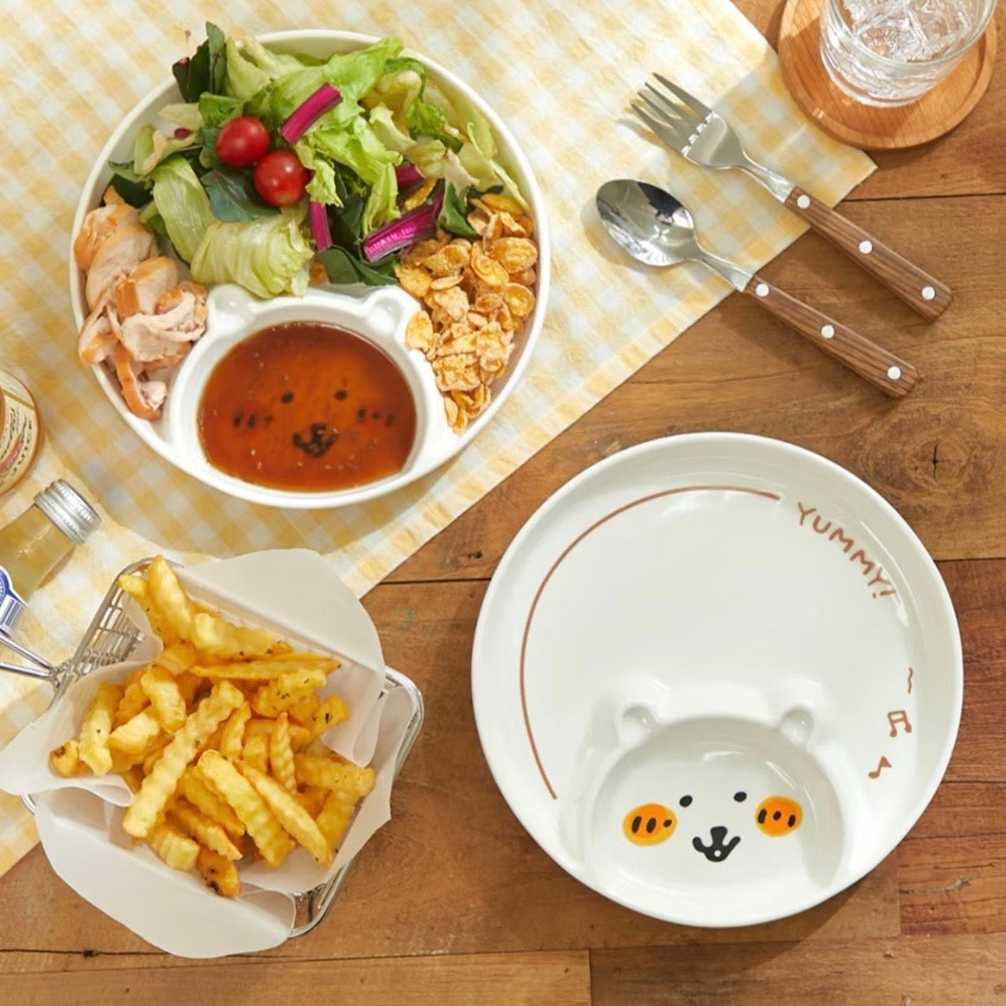 Nagano's | Korea Edition | Nagano Bear Damgome Round Plate