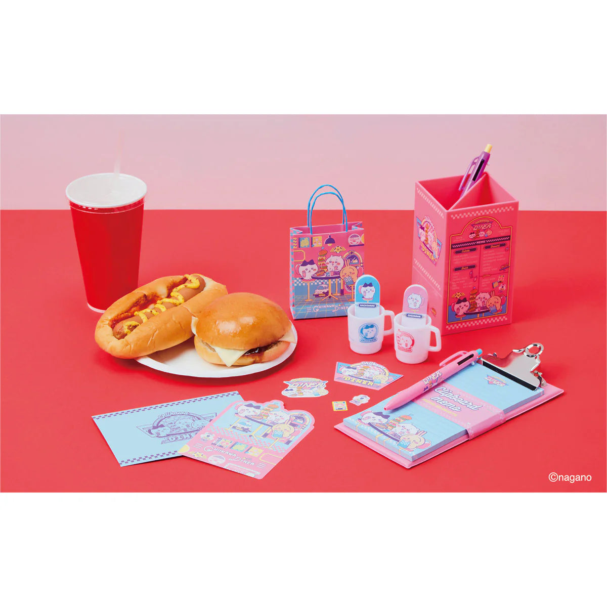 Chiikawa | 'Chiikawa DINER Die-Cut Letter Set - Chiikawa DINER Lunch
