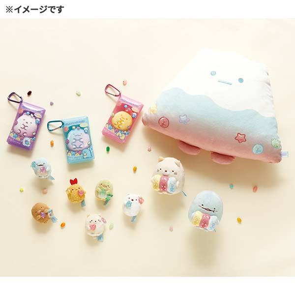San-X | Sumikko Gurashi Gummy Party Hand-held Tenori Plush Toy - Polar Bear