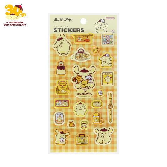 Sanrio | Sanrio Characters Plump Sticker Sheet - Pompompurin (Yellow)
