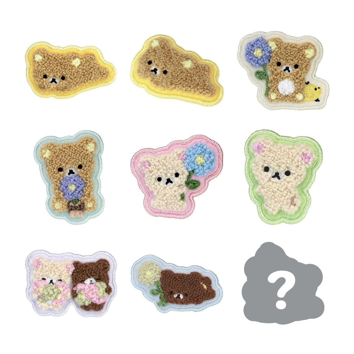San-X | Rilakkuma Embroidery Badge Blind Box (9 Types)