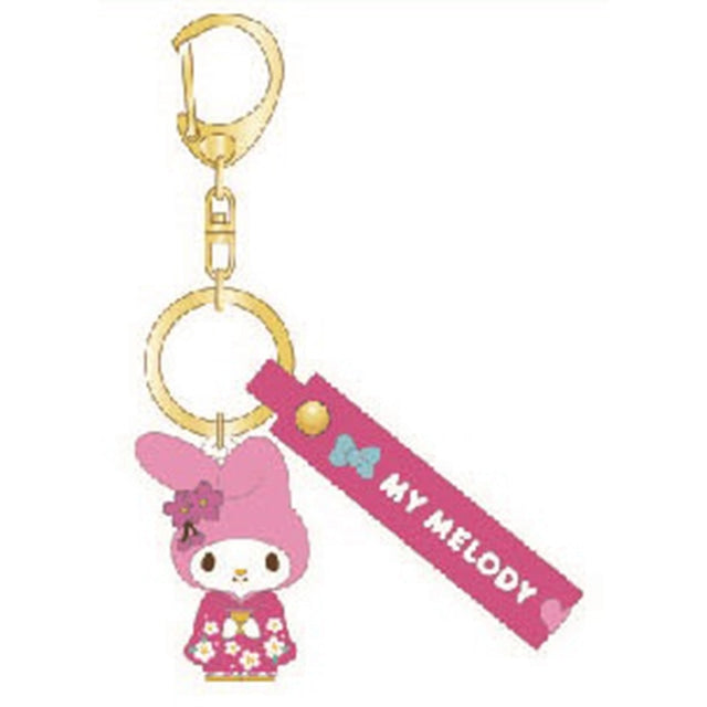 Sanrio | Japanese Kimono Rubber Three-Dimensional Keychain - My Melody