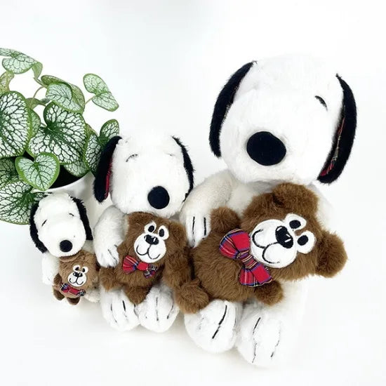 PEANUTS | Snoopy & Bear Check Plush Toy S