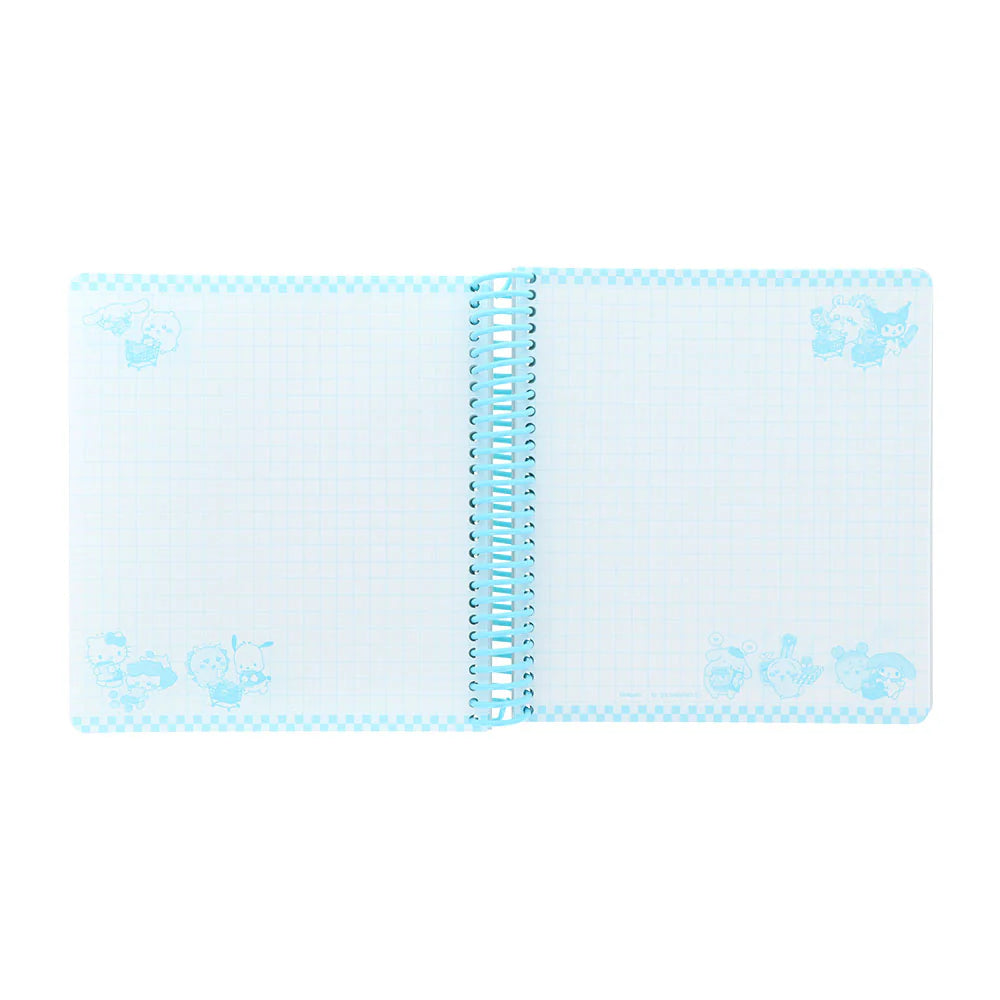 Chiikawa | Chiikawa × Sanrio Characters Square Ring Notebook (Blue)