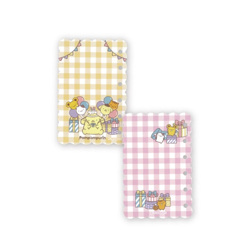 Sanrio | Sanrio PompomPurin 30th Anniversary Binder Inner Sheet For Stickers - Checkered