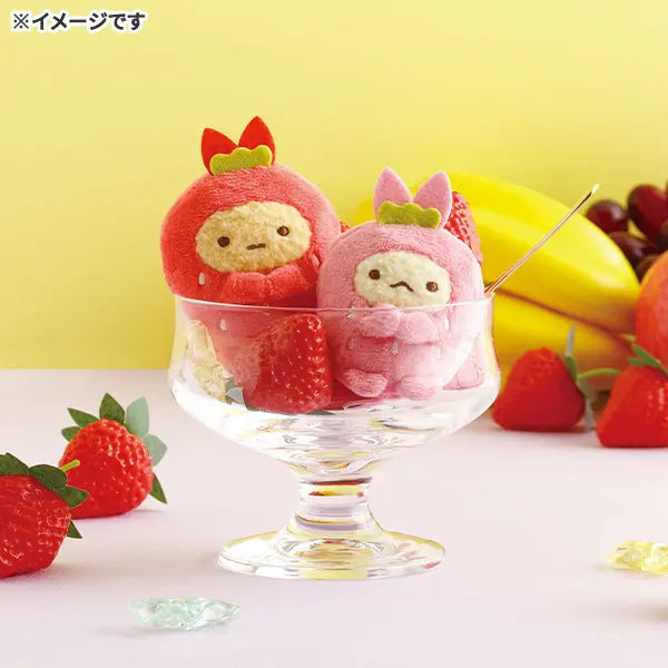 San-X | Sumikko Gurashi Fruit Parlor Hand-held Tenori Plush Toy Set - Fried Shrimp Tail & Tempura’s Tail