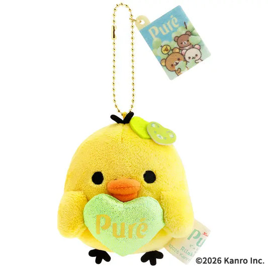 San-X | Puré x Rilakkuma Hanging Plush Toy - Kiiroitori