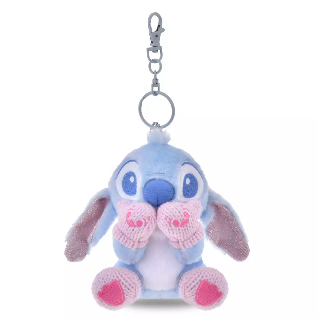 Disney Store JP | Blue Winter Shiny Color Plush Keychain - Stitch