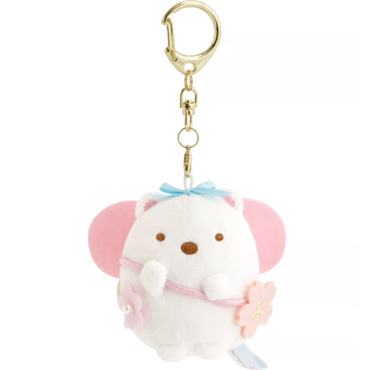San-X | Sumikko Gurashi Shido Cherry Blossom Fairy Hanging Plush Toy - Polar Bear