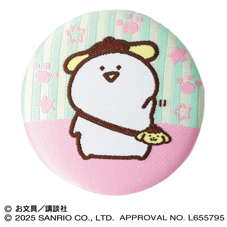 Obungu To Issho | Mr Obungu x Pompompurin Woven Fabric Can Badge Collection Blind Box (8 Types)
