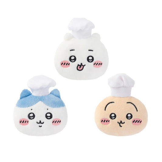 Chiikawa | 'Chiikawa Restaurant Chef Plush Face Badge Set of 3