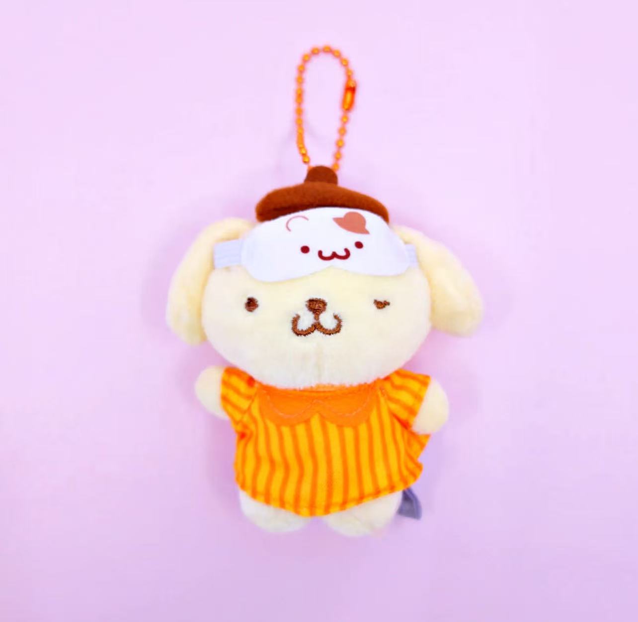 Sanrio Korea | Sanrio Sleeping Eye Mask Plush Keychain