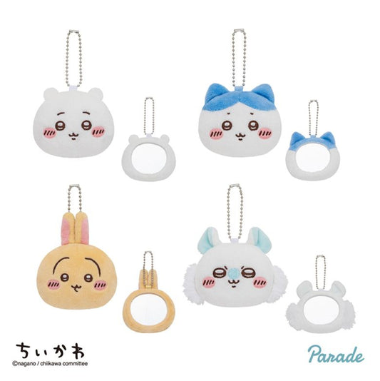 Chiikawa | Chiikawa Face-Shaped Plush Mirror