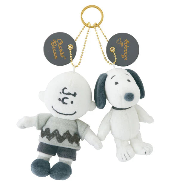 Universal Studios Japan | USJ PEANUTS Pair Mascot Keychain - Charlie Brown/Snoopy