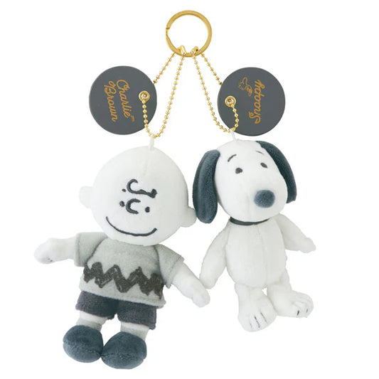 Universal Studios Japan | USJ PEANUTS Pair Mascot Keychain - Charlie Brown/Snoopy