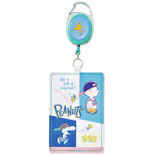 Universal Studios Japan | USJ PEANUTS Snoopy/Charlie Brown/Woodstock Ticket Holder with Reel