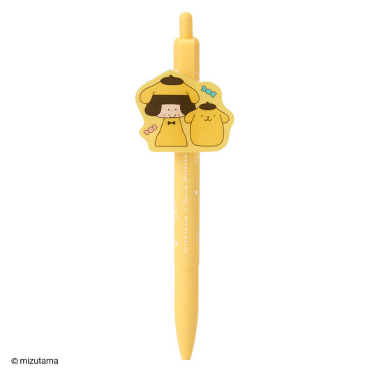 Sanrio | Mizutama x Sanrio Characters Ballpoint Pen With Plate - Pompompurin