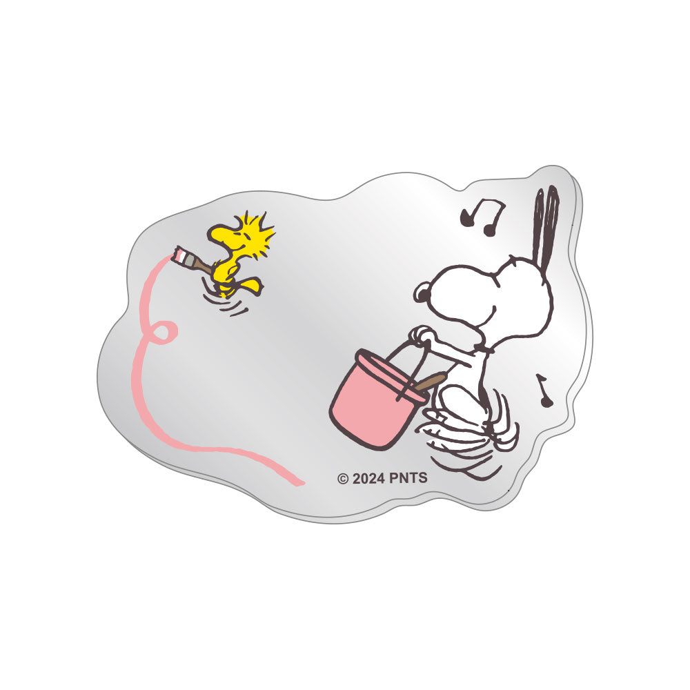 PEANUTS | Snoopy Secret  Die-Cut Seal Secret Mirror Sticker Blind Box ( Happiness is 75 years of Peanuts ( Happiness is 75 years of Peanuts ) SN-5547145