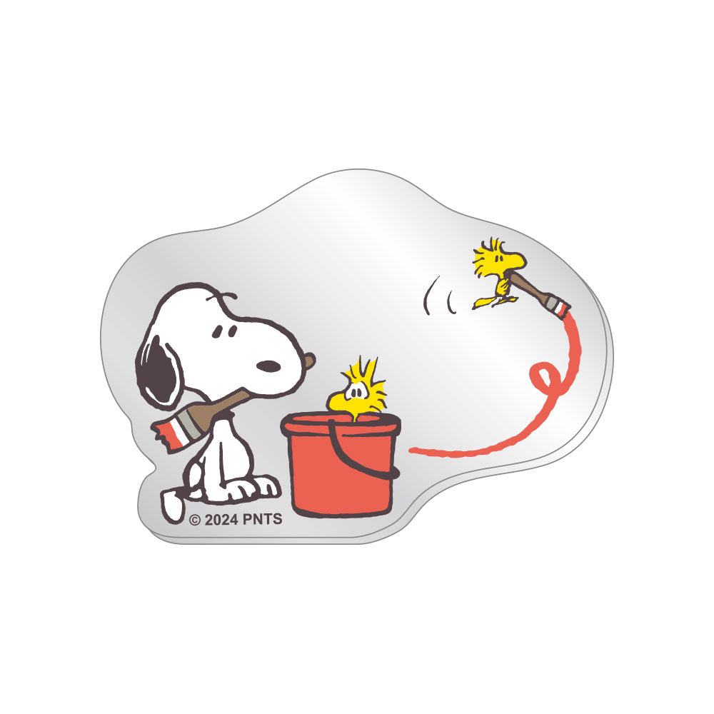 PEANUTS | Snoopy Secret  Die-Cut Seal Secret Mirror Sticker Blind Box ( Happiness is 75 years of Peanuts ( Happiness is 75 years of Peanuts ) SN-5547145