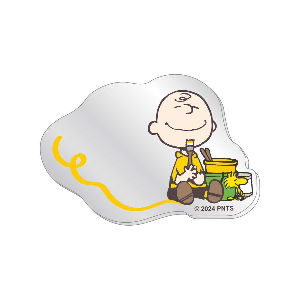 PEANUTS | Snoopy Secret  Die-Cut Seal Secret Mirror Sticker Blind Box ( Happiness is 75 years of Peanuts ( Happiness is 75 years of Peanuts ) SN-5547145
