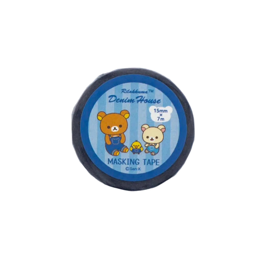 San-X | Rilakkuma Denim House Karuizawa Store Limited Masking Tape - Blue