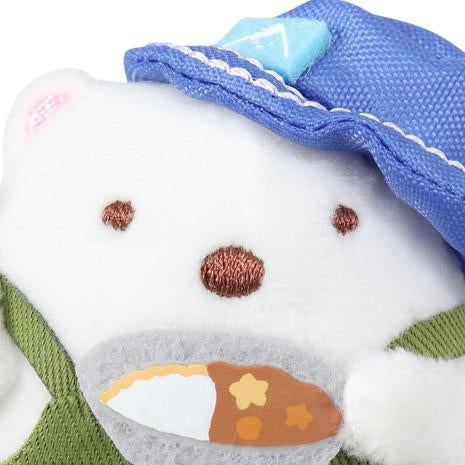 San-X | Sumikko Gurashi Private Camp Hand-held Tenori Plush Toy - Polar Bear