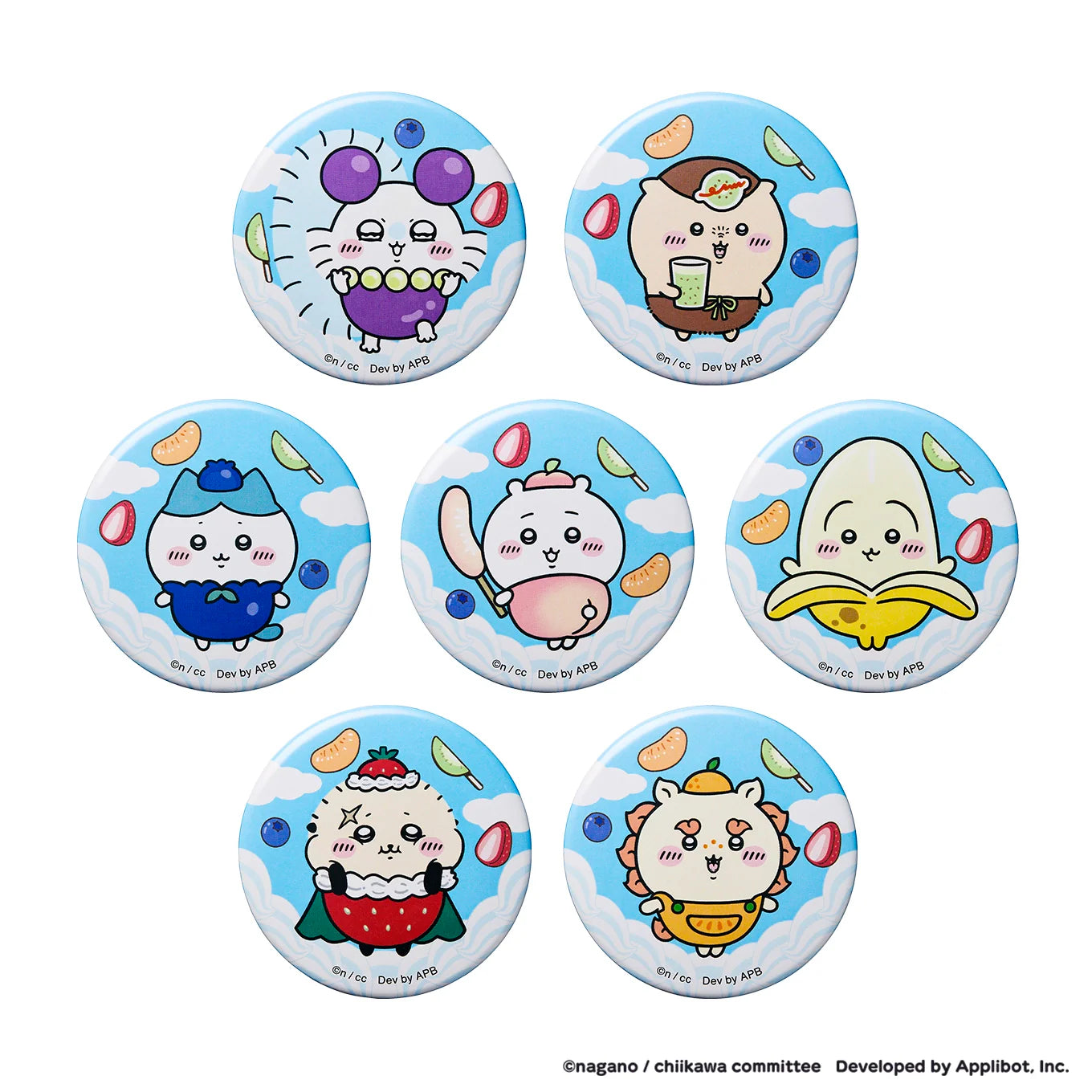 Chiikawa | 'Chiikawa Pocket Fruit Trading Can Badge Blind Box (All 7 Types)