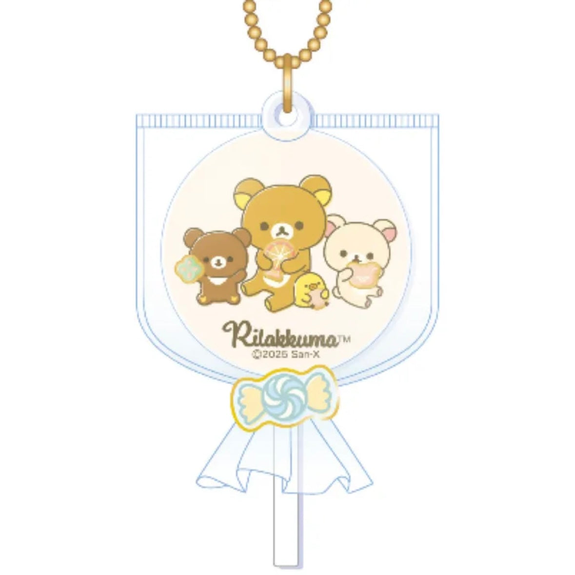 San-X | Rilakkuma Candy Collection Lollipop Keychain - Light Orange