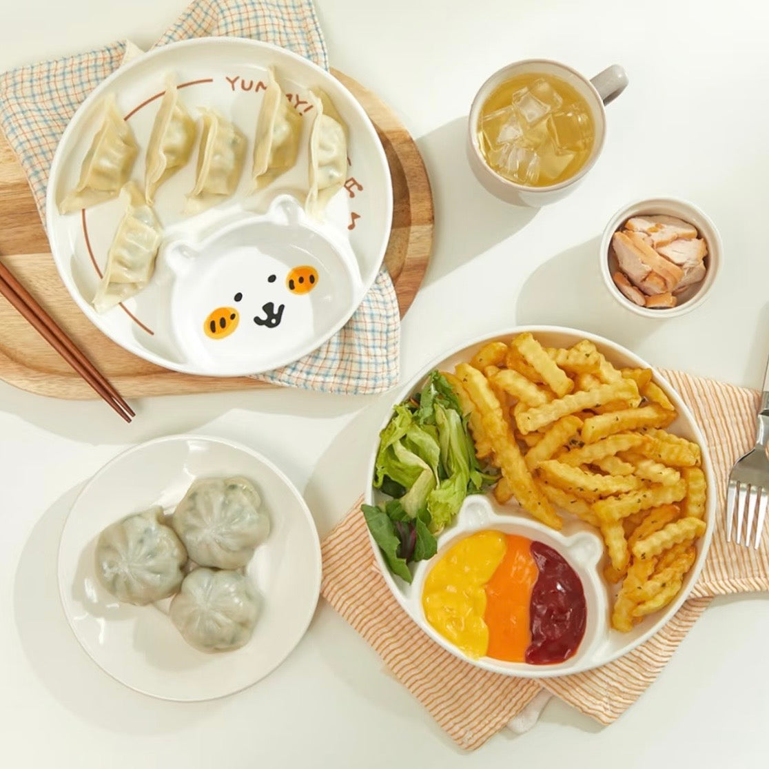 Nagano's | Korea Edition | Nagano Bear Damgome Round Plate