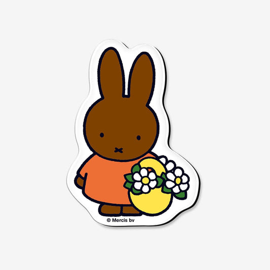 Miffy Korea | Miffy Magnet - Melanie with Flowers
