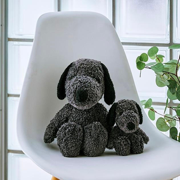 PEANUTS | Snoopy Hello! My Snoopy Palm Size Plush Toy  - Charcoal