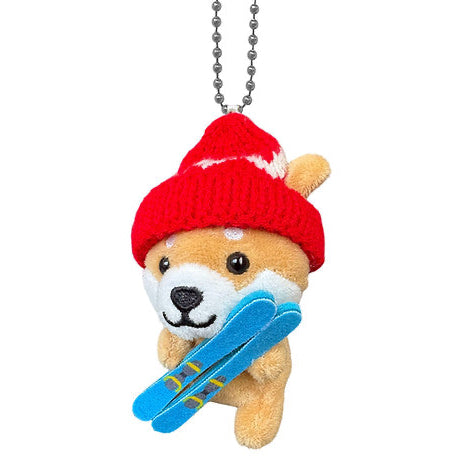 Tabisuru Mameshiba | Shiba Inu Travelling Series 1 Mascot Ball Chain - Ski