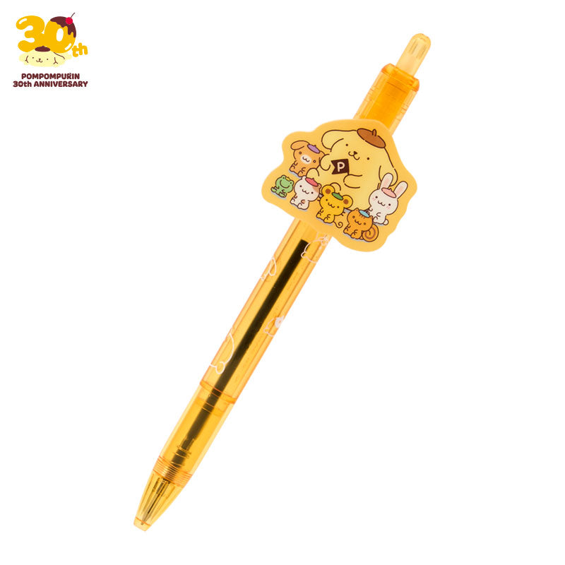 Sanrio | Sanrio Characters Ballpoint Pen With Plate - Pompompurin (Yellow)