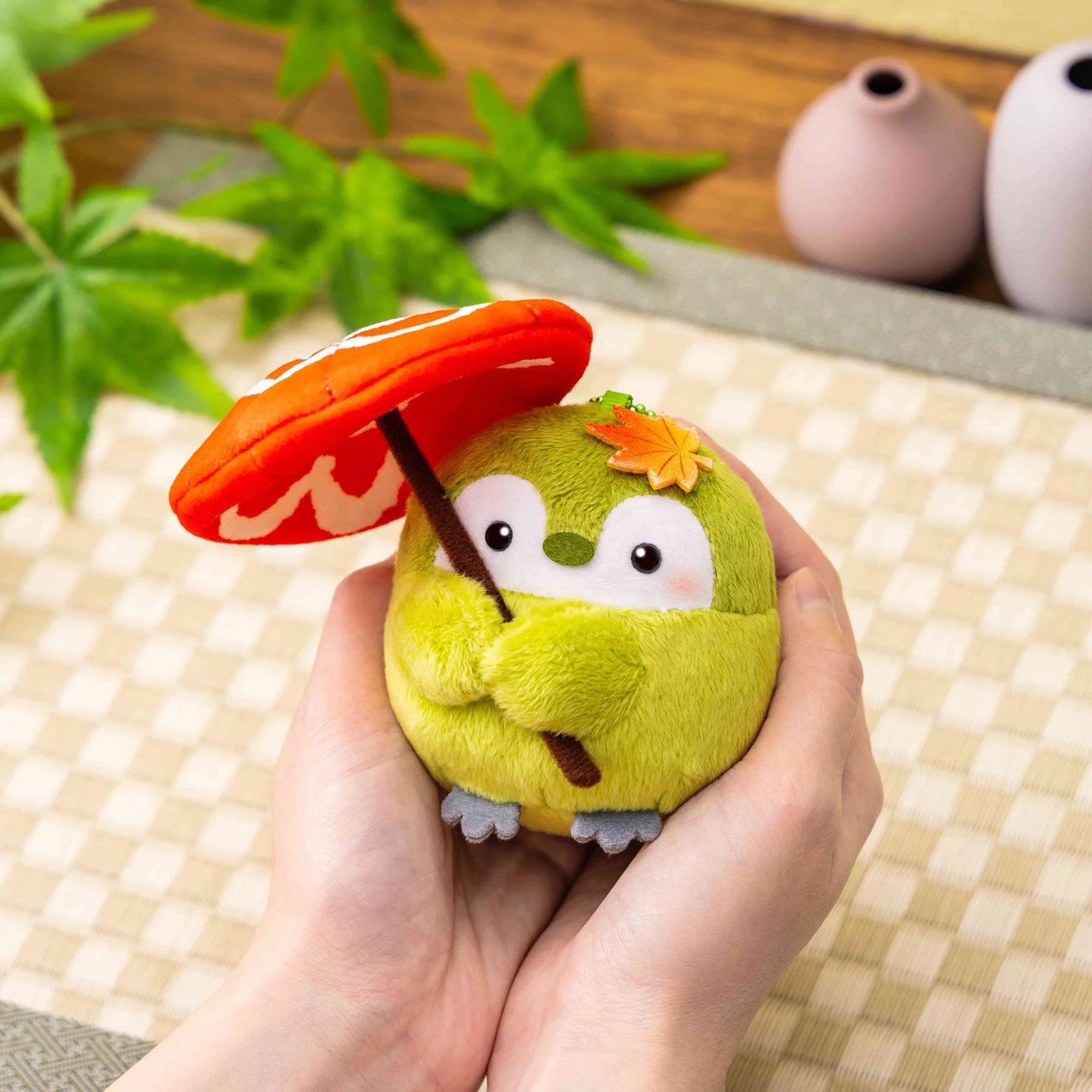 Koupen-Chan | Koupen-chan Hanamaru Japanese Umbrella Matcha Palm Mascot