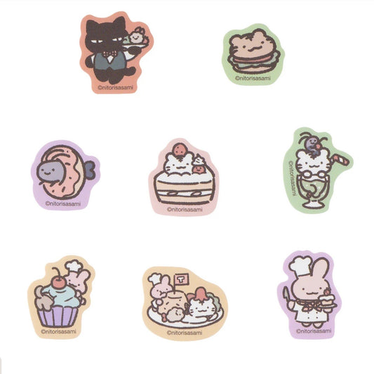 White Tiger and Black Tiger Tigercafe Flake Stickers