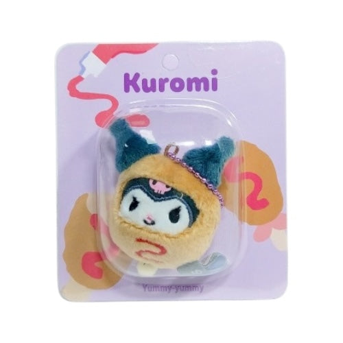Sanrio | Sanrio Korea Yummy-yummy Plush Keychain - Kuromi Hotdog