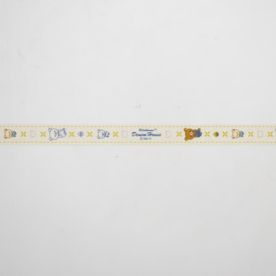 San-X | Rilakkuma Denim House Karuizawa Store Limited Masking Tape - Beige
