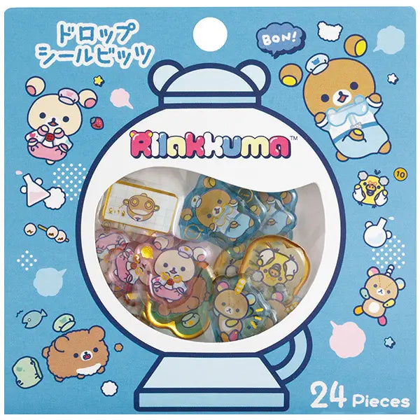 San-X | Rilakkuma Lab Theme Drop Sticker Pack - A