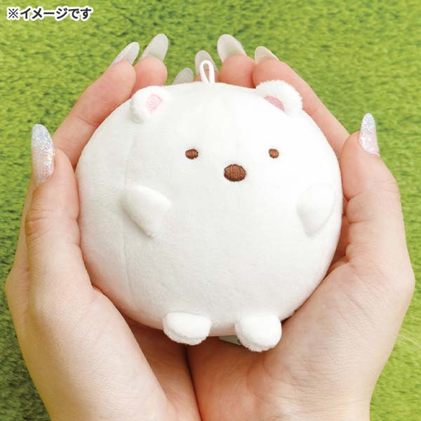 San-X | Sumikko Gurashi Raccoon Round Restaurant Hanging Plush Toy - Fried Shrimp Tail
