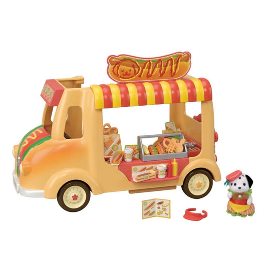 Sylvanian Families | Furniture and Doll Set -  It’s Freshly Made! Hotdog Wagon