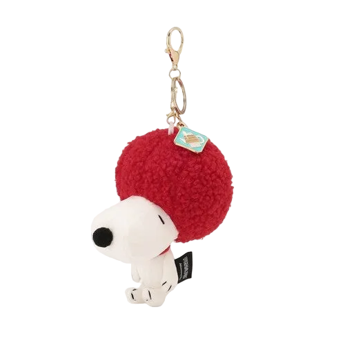 PEANUTS | Snoopy Afternoon Tea Plush Keychain - Red