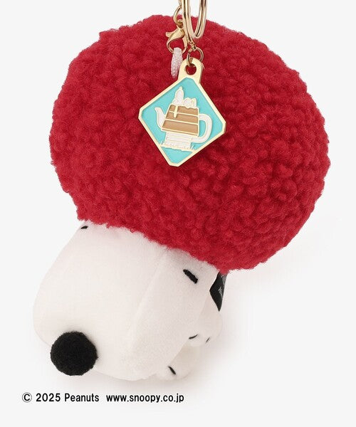 PEANUTS | Snoopy Afternoon Tea Plush Keychain - Red