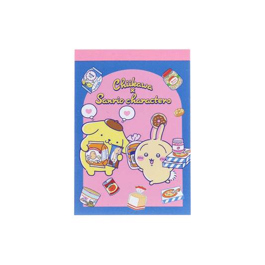 Chiikawa | Chiikawa × Sanrio Characters Mini Memo Pad (Usagi × Pompompurin)