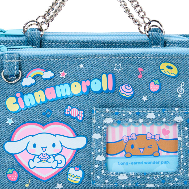 Sanrio | Sanrio Characters Munekyun Heisei Girls' Items Denim Pouch - Cinnamoroll
