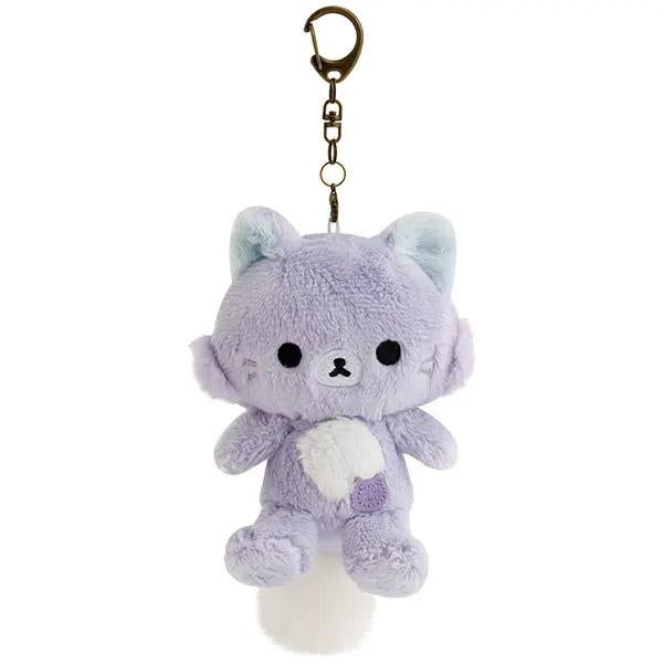San-X | Rilakkuma and Awawa Neko Theme Outing Plush Toy Keychain - Awawaneko