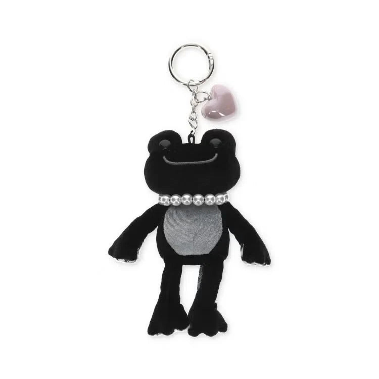 Pickles the Frog Monotone Mascot Keychain - Black