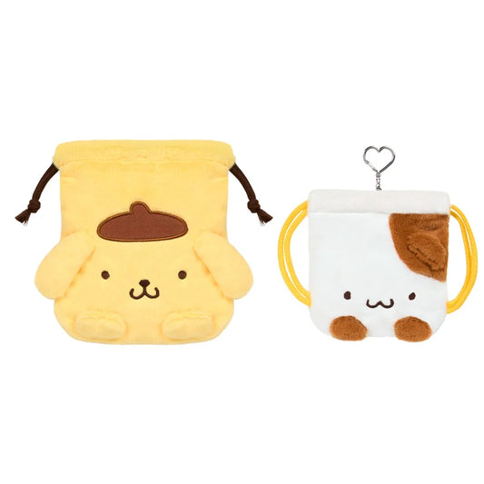 Sanrio | Sanrio Characters With Your Favorite Friend Drawstring Bag (Set of 2) - Pompompurin