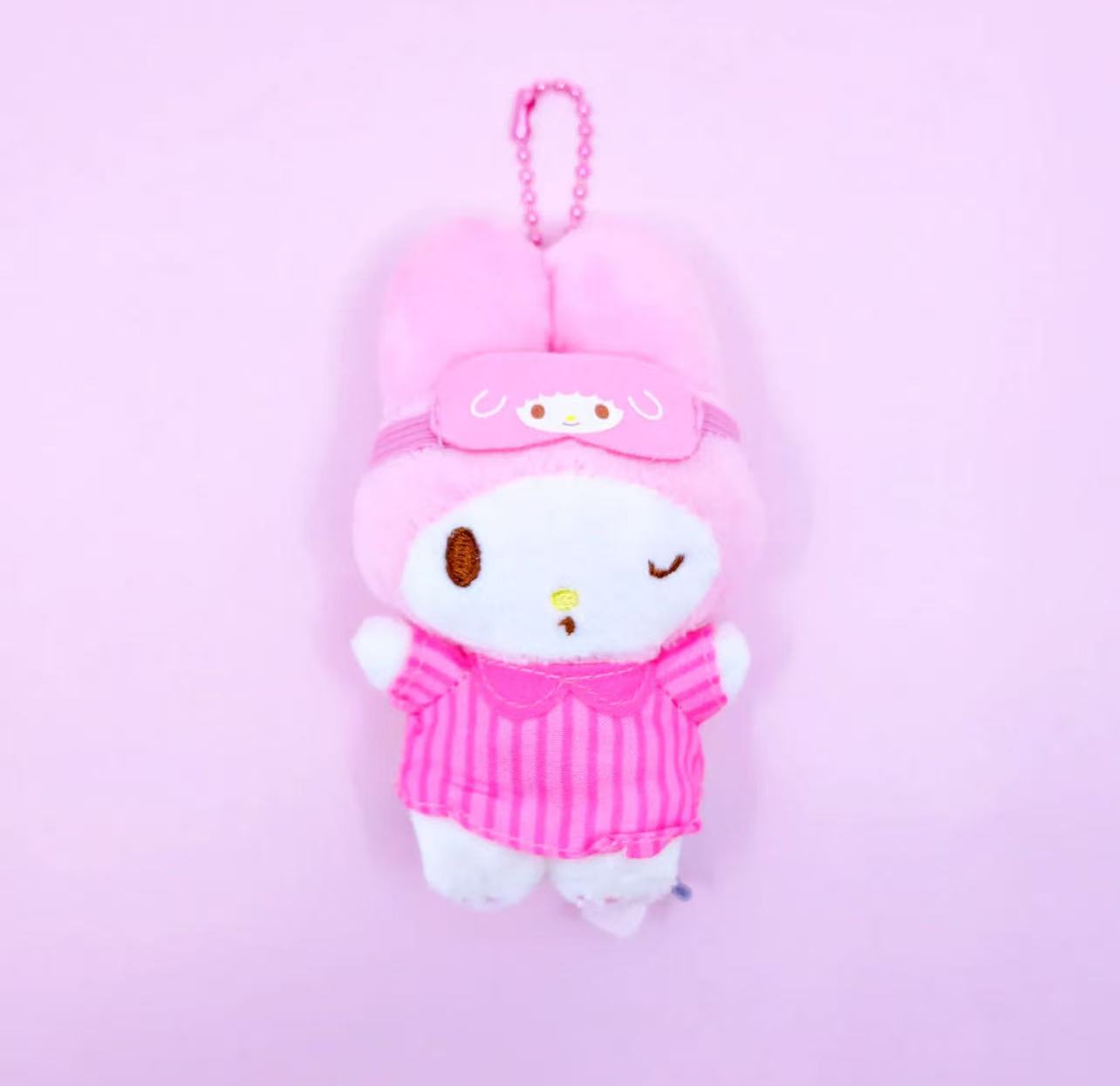 Sanrio Korea | Sanrio Sleeping Eye Mask Plush Keychain