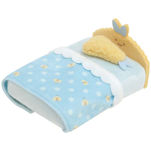 San-X | Sumikko Gurashi Collection | Sumikko Hand-helod Tenori Plush Fried Mackerel’s Tail Bed MO22201