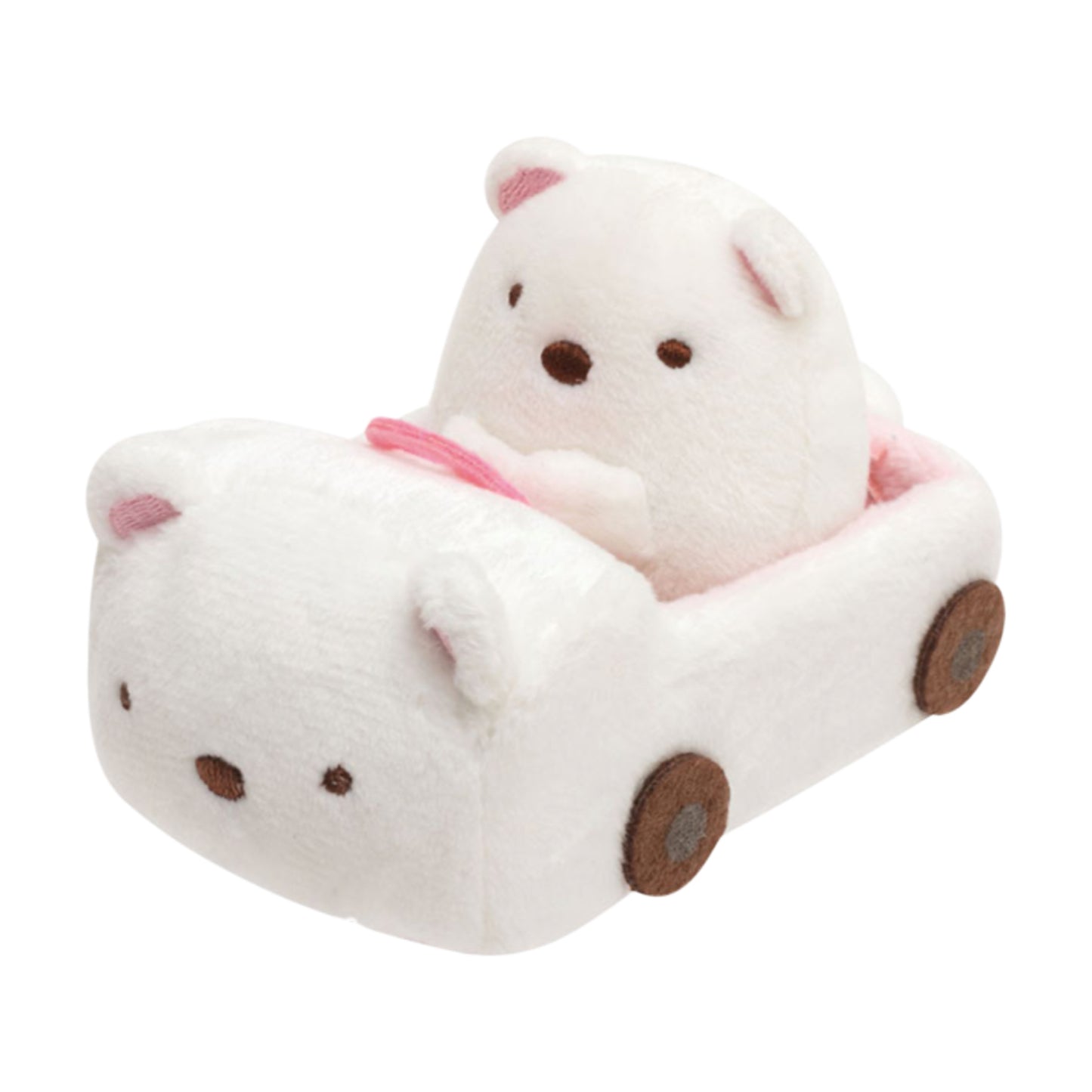 San-X | Sumikko Gurashi Collection | Sumikko Hand-helod Tenori Plush Polar Bear Car MX97701